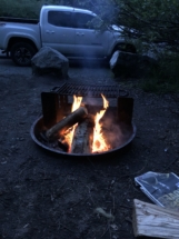 My campsite at the Climber's Bivouac the night before I climbed Mount Saint Helens.