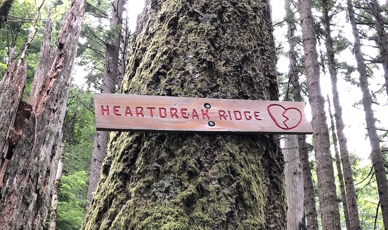 Heartbreak Ridge on the hike to Table Mountain